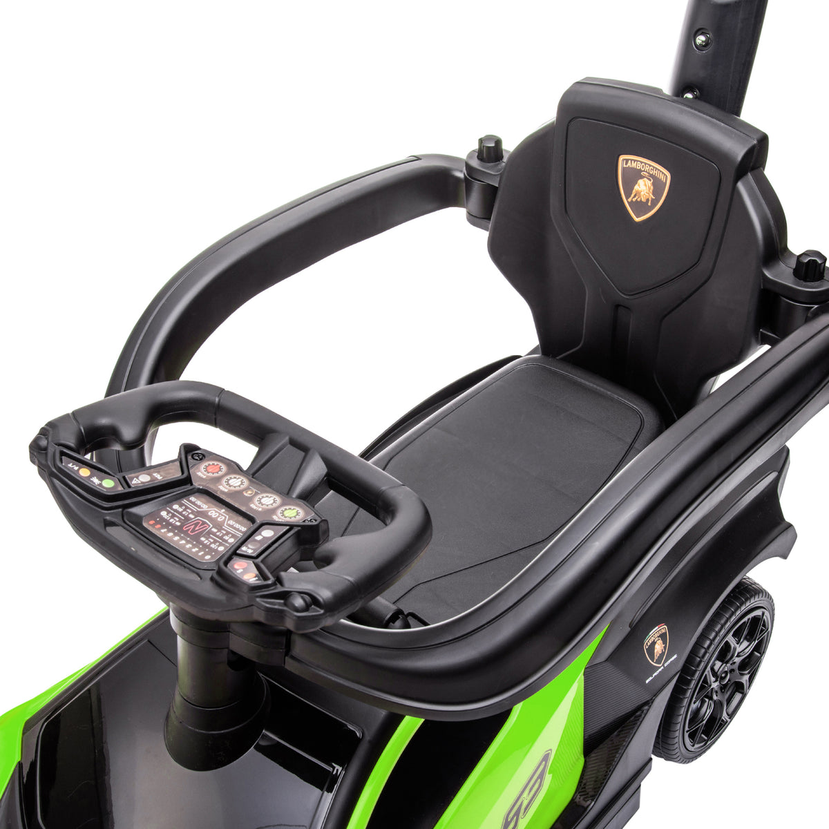 Kids 3-In-1 Lamborghini Ride-On and Stroller, with Horn