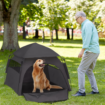 Foldable Dog Cat Tent with Water-Resistant Oxford, Carry Bag for Extra Large Dog