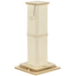 3-in-1 Cat Scratching Post, 67cm Cat Scratcher w/ Track Ball Toy, Oak Tone