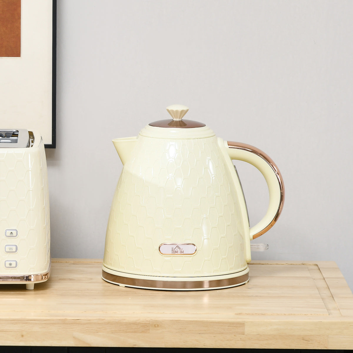 Electric Kettle, 1.7L, Fast Boil, 3000W Cordless Water Kettle with Removable Washable Anti-scale Filter