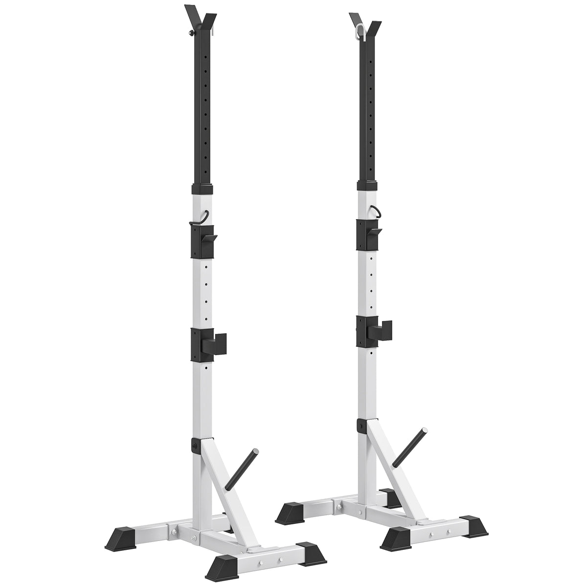 Weights Bar Barbell Rack Squat Stand Adjustable Portable Weight Lifting Max Load 200kg, Suitable For Home Gym Training Work Out
