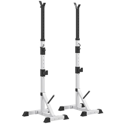 Weights Bar Barbell Rack Squat Stand Adjustable Portable Weight Lifting Max Load 200kg, Suitable For Home Gym Training Work Out