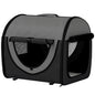 Folding Fabric Soft Pet Crate, 46Lx36Wx41H cm - Black