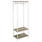 Hallway Coat Rack and Shoe Bench Tree - Grey