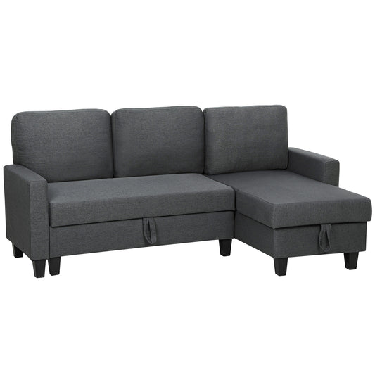 Three-Seater Storage Sofa Bed