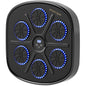 Music Boxing Machine, Smart Bluetooth Boxing Machine Wall Mounted with 9 Speeds & Modes, LED Lights and Gloves, Punching Pad for Adults, Black
