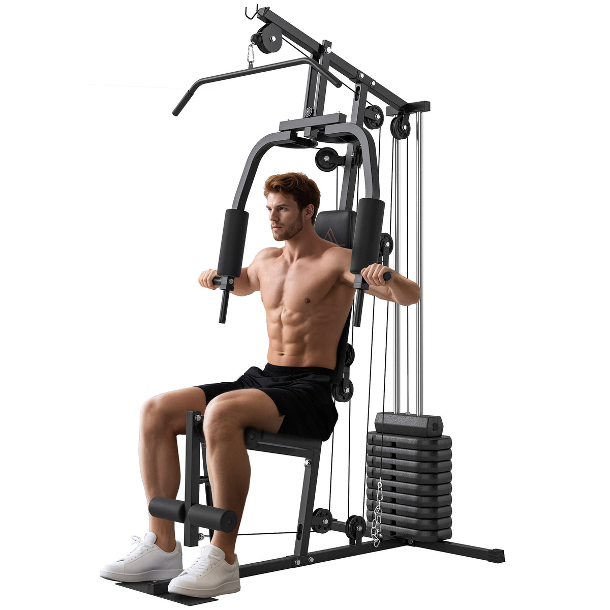 Multifunction Home Gym Machine, with 45kg Weight Stacks, for Strength Training