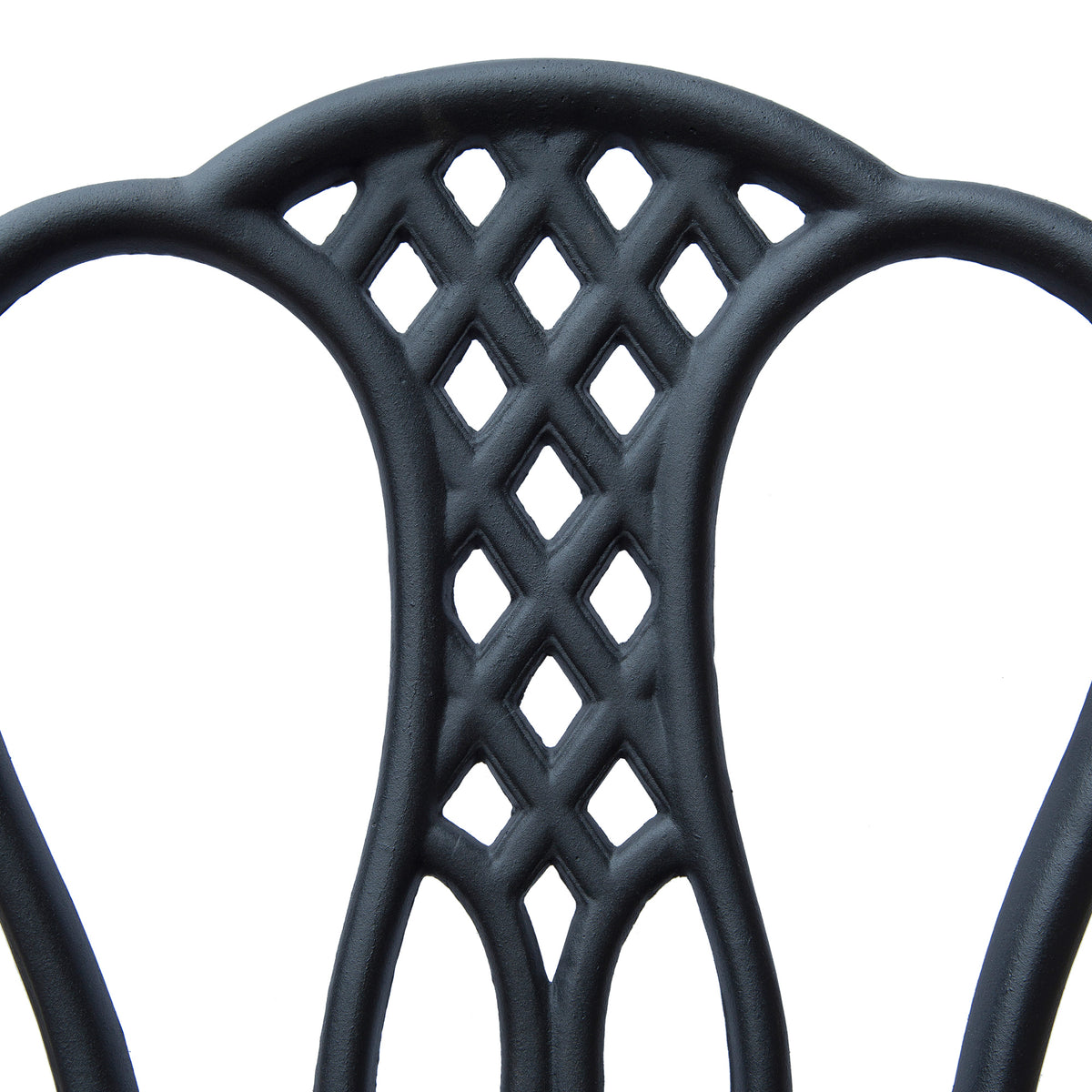 3 Piece Small Patio Furnture Cast Aluminium Bistro Set Garden Outdoor Table and Chairs Shabby Style