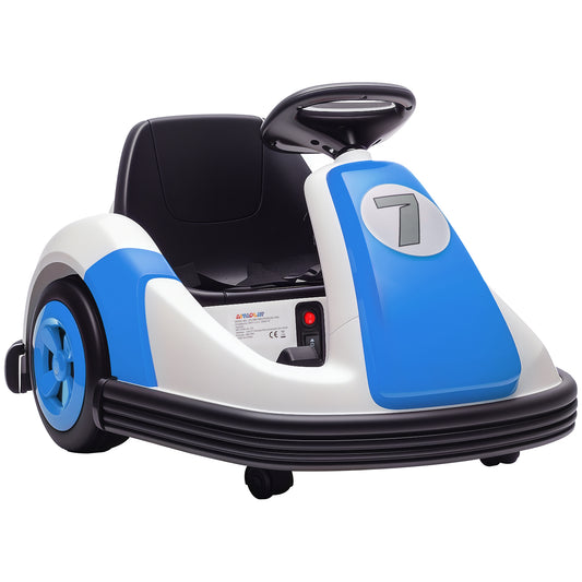 Kids Bumper Car with 360-Degree Rotation, 6V Electric Ride On Car with Music and Horn for 3-8 Years Old