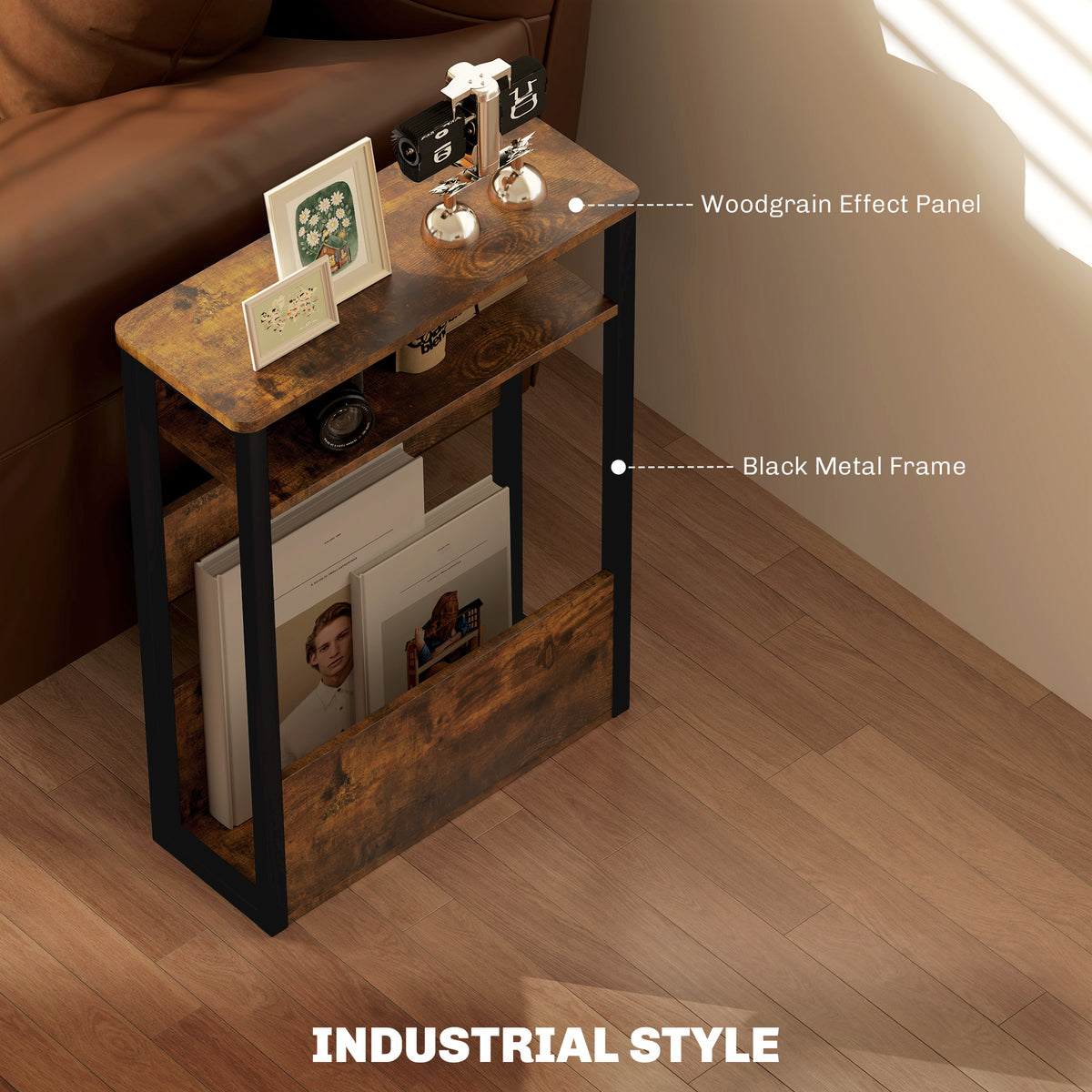 Industrial-Style Side Table