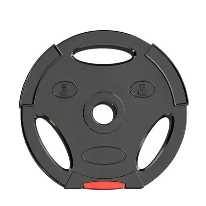 Weight Plates Set, with Two 5kg and Two 2.5kg weights, Black