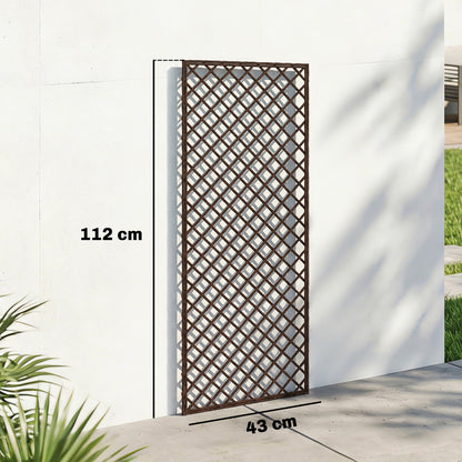 Garden Trellis, Decorative Trellis Panels for Climbing Outdoor Plants, Natural Wood Finish