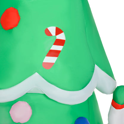 7FT Christmas Inflatable Tree LED Lighted for Indoor Outdoor Decoration
