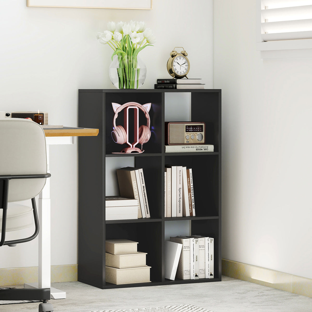 6-Cube Bookshelf