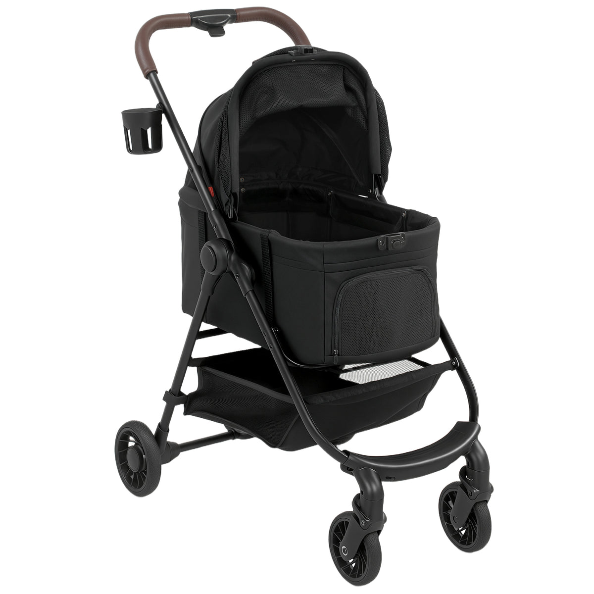 Dog Stroller, 3 in 1 Foldable Pet Stroller for Small Puppy Cat with Detachable Travel Carrier, Storage Basket