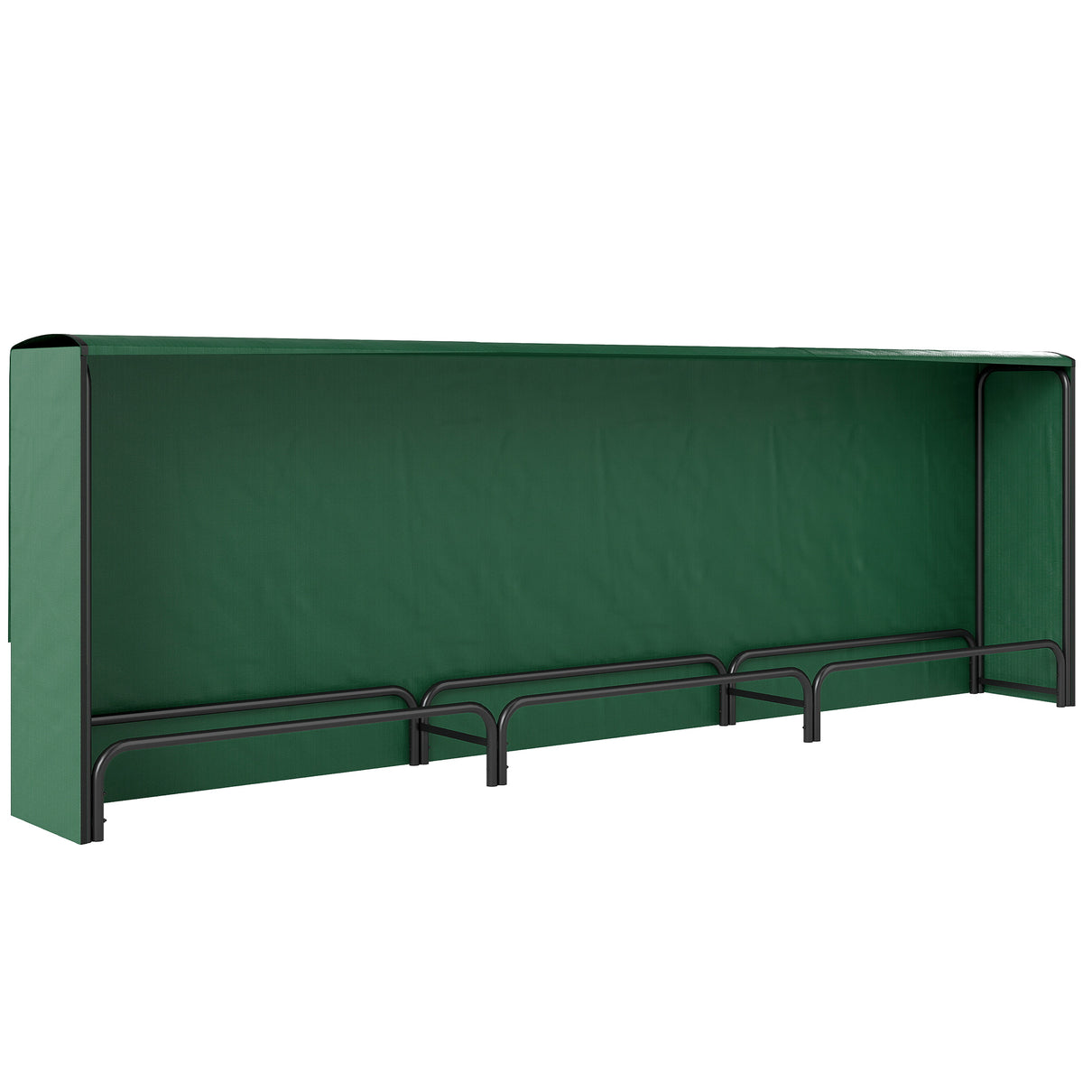Firewood Rack with Waterproof Cover, Heavy Duty Metal Log Store Indoors, Log Storage Holder for Outdoor Indoor Fireplace, 300 x 36 x 99 cm, Dark Green