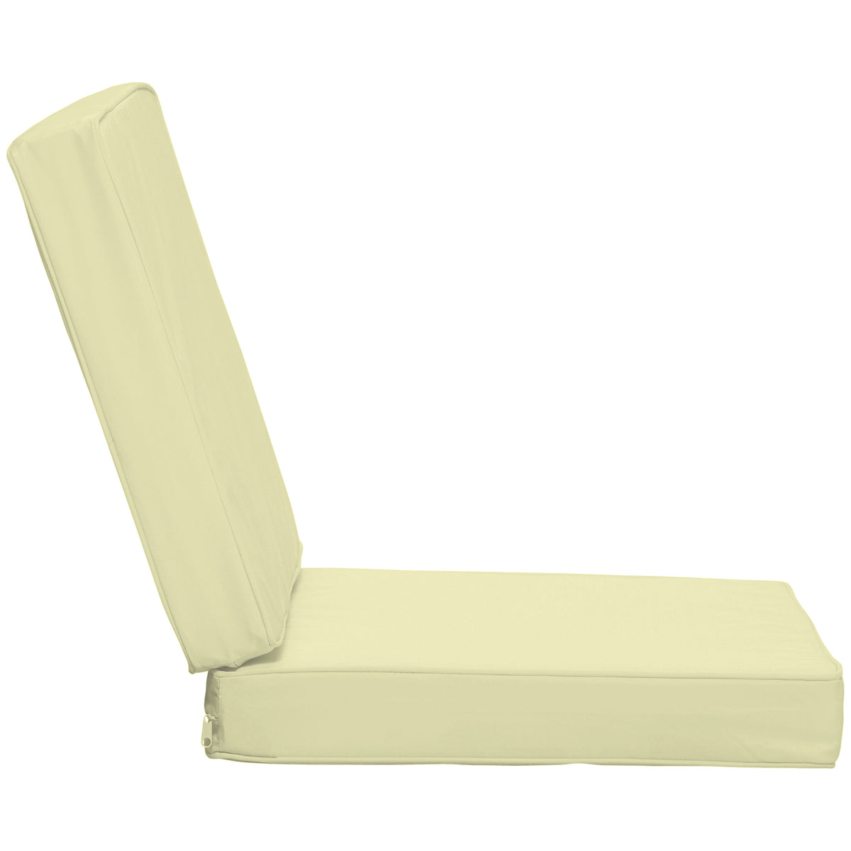 2-Piece Garden Seat and Back Cushion Set, Replacement Cushions for Outdoor Furniture with Seat Cushion and Back Cushion, Cream White
