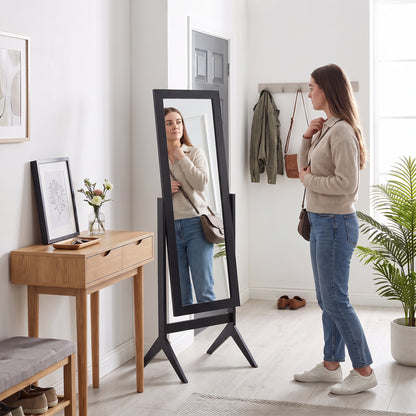Freestanding Adjustable Angle Dressing Mirror, Full Length Mirror for Bedroom, Living Room, 148 x 47 cm