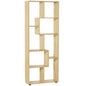 Bookshelf, Tall Bookcase, Modern Room Divider, 8 Cube Storage Unit, Freestanding Storage Shelf for Living Room, Bedroom, Home Office, 70 x 24 x 178 cm, Natural