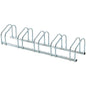 Bike Stand Parking Rack Floor or Wall Mount Bicycle Cycle Storage Locking Stand 145W x 33D x 27H (5 Racks, Silver)