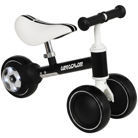 Balance Bike for Kids 1-2 Years, Toddler Bike with Adjustable Seat and Lighting Rear Wheels for Boys and Girls