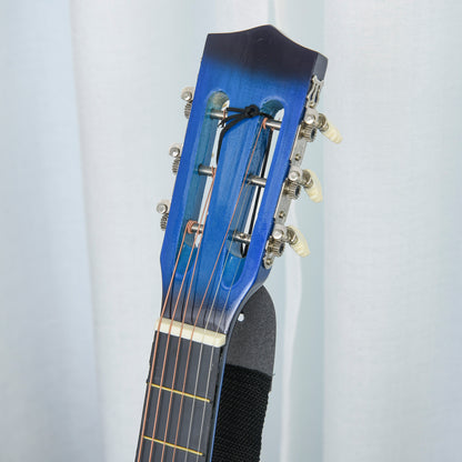 38 Inch Full Size Acoustic Electric Guitar, Classical Beginner Junior Adult Guitar Gloss Finish with Carrying Case, Strap, Picks, Spare Strings