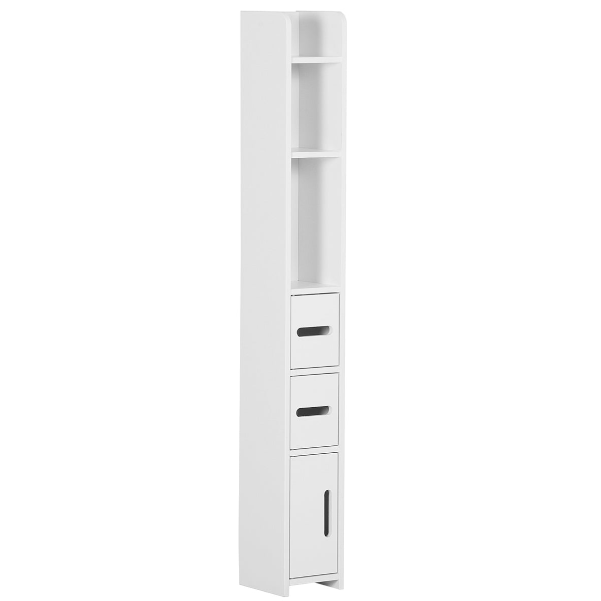 Modern Bathroom Storage Cabinet, Freestanding Tall Bathroom Cabinet with Open Shelves for Bedroom Hallway