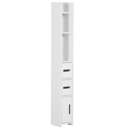 Modern Bathroom Storage Cabinet, Freestanding Tall Bathroom Cabinet with Open Shelves for Bedroom Hallway