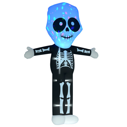 3m Halloween Inflatable Skeleton Ghost Decoration, LED Lighted for Home Indoor Outdoor Garden Lawn Decoration Party Prop