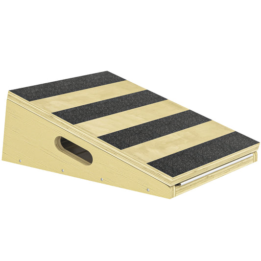 Portable Slant Board, Adjustable Incline Board Calf Stretcher with Extra Side-Handle Design for Home Gym
