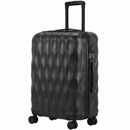 2-Piece Luggage Set, ABS Hard Shell Carry On Suitcase Set with TSA Lock, Spinner Wheels, 12/20 inch