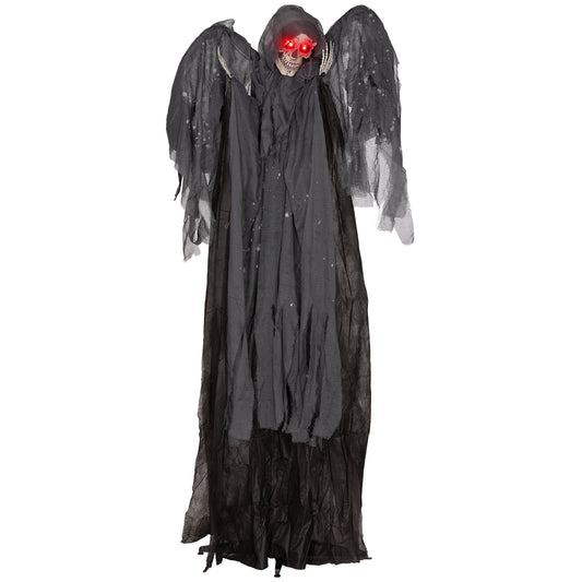 6.3" Grim Reaper Halloween Animatronic, with Glowing Eyes
