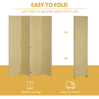 Wave Fibre Freestanding Folding Privacy Screen Panels, Room Divider