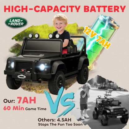Kids Ride On Car with Remote Control, Music, Horn, 4 Spring Suspension Wheels, LED Lights for 3-5 Years Old