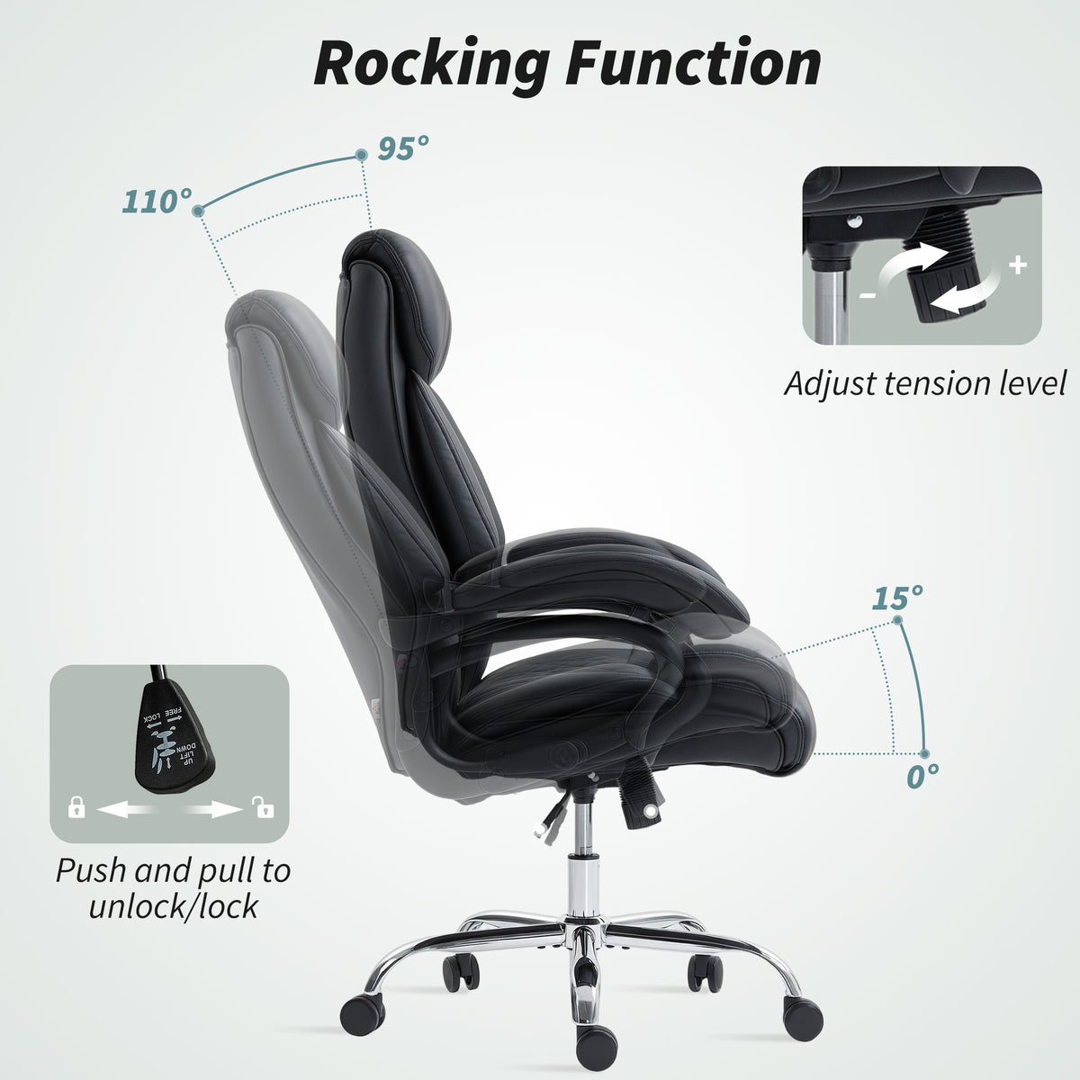 Executive Office Chair with Spring Padding