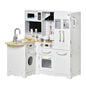 Kids Kitchen Playset, Large Pretend Role Play Kitchen, White