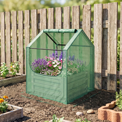 61 x 61cm Garden Planter Bed, with Cover