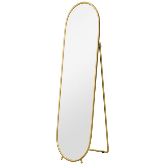 Two-Way Curved Full Length Mirror - Gold Tone