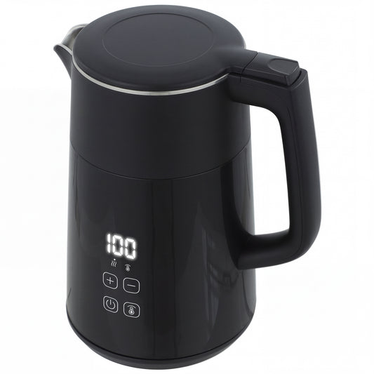 Electric Kettle, 1.7L Fast Boil 3kW Water Kettle with UK Strix Thermostat, LED Display, Keep Warm Function