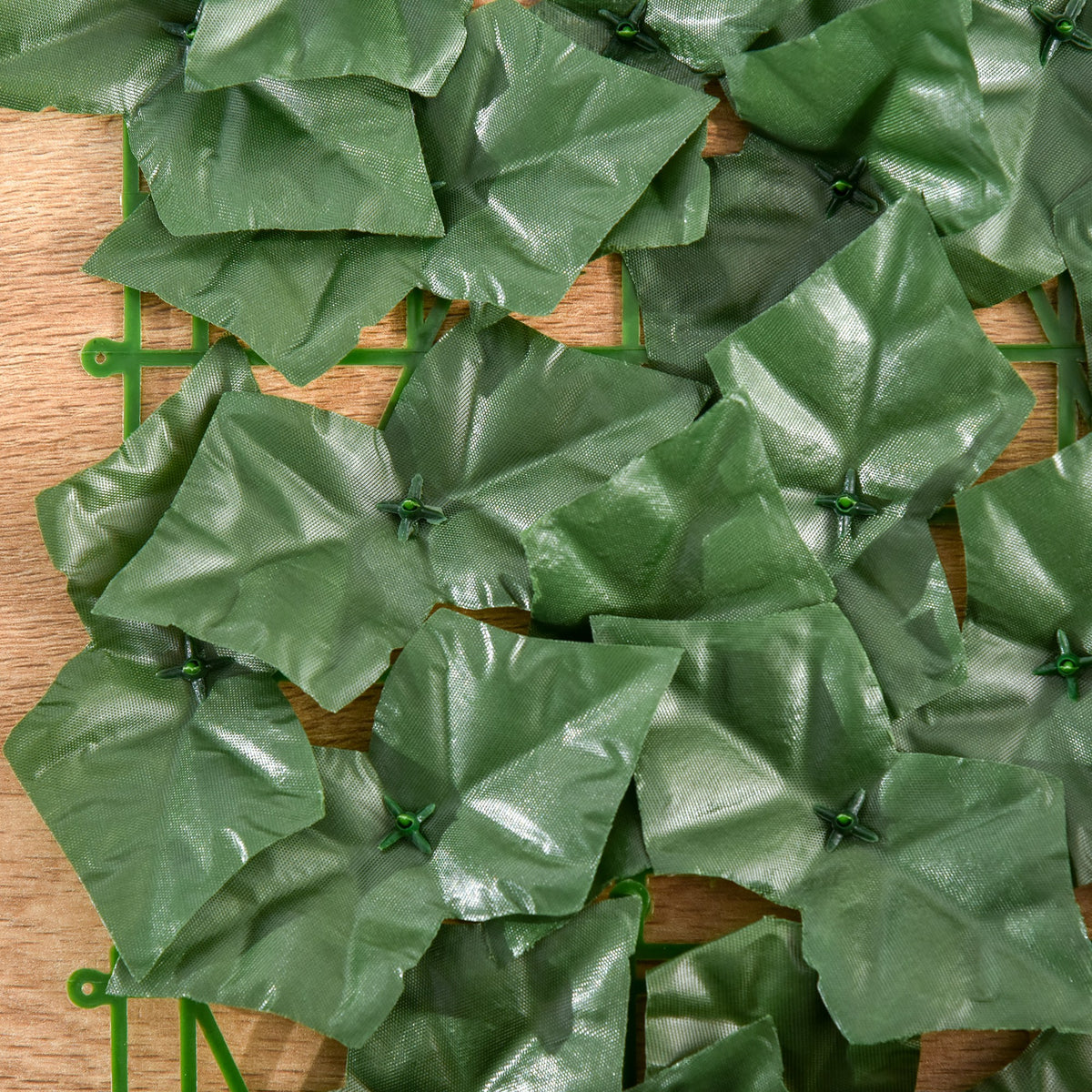 1-Piece Artificial Leaf Hedge Screen Privacy Fence Panel for Garden Outdoor Indoor Decor, Dark Green, 3M x 1M