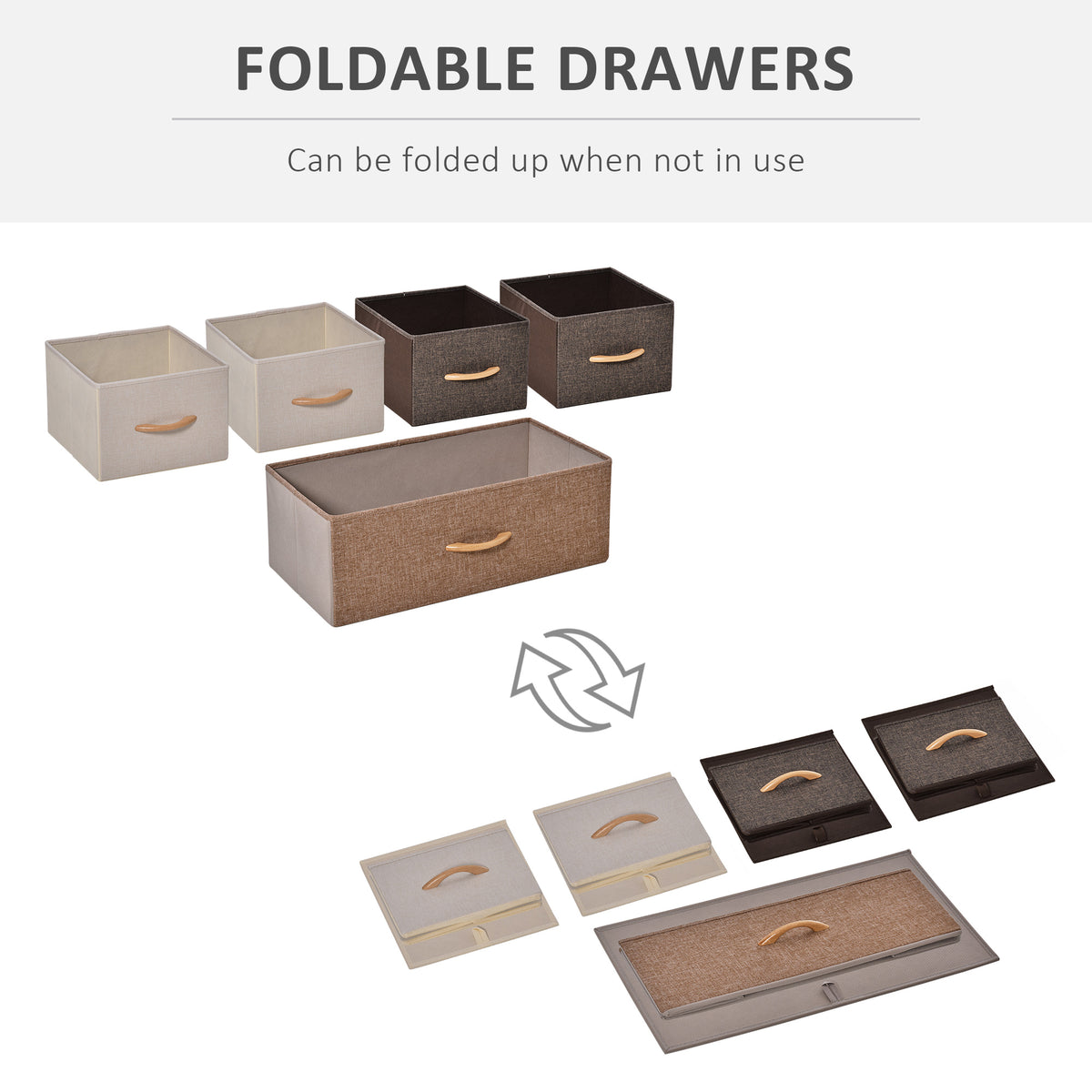 5-Drawer Dresser, 2-Tier Storage Organizer, Tower Unit for Bedroom Hallway Closets with Steel Frame Wooden Top