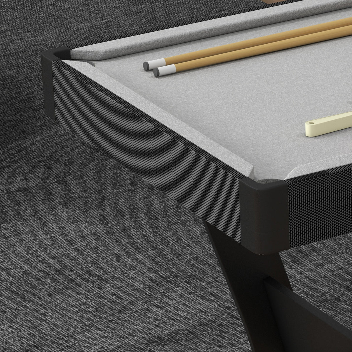 3.5ft Folding Pool Table, Snooker Table with Two Cues, 16 Balls, Chalk, Triangle, Brush - Grey