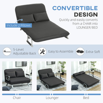 Two-Seater Click-Clack Sofa Bed