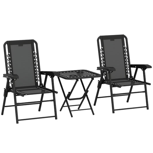 Three-Piece Garden Table and Chair Set