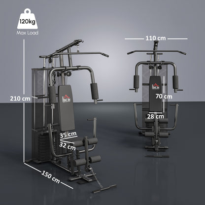 Multifunction Home Gym System Weight Training Exercise Workout Station
