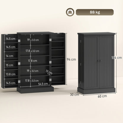 Kitchen Cupboard, Freestanding Multi-Storage Kitchen Pantry Cabinet with Adjustable Shelves