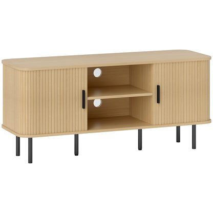 TV Stand Cabinet for TVs up to 55 Inches, TV Unit with Storage Shelves and Cupboard for Living Room