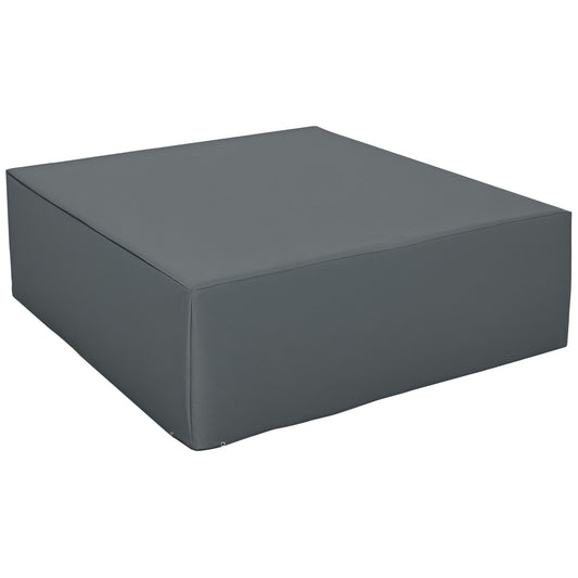 205x192cm Outdoor Garden Rattan Furniture Protective Cover Water UV Resistant Grey