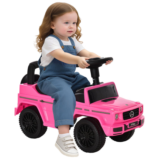 3 in 1 Kids Ride On Car G350 Licensed Foot To Floor Slider Toddler Push Along NO POWER Pink 12-36 months