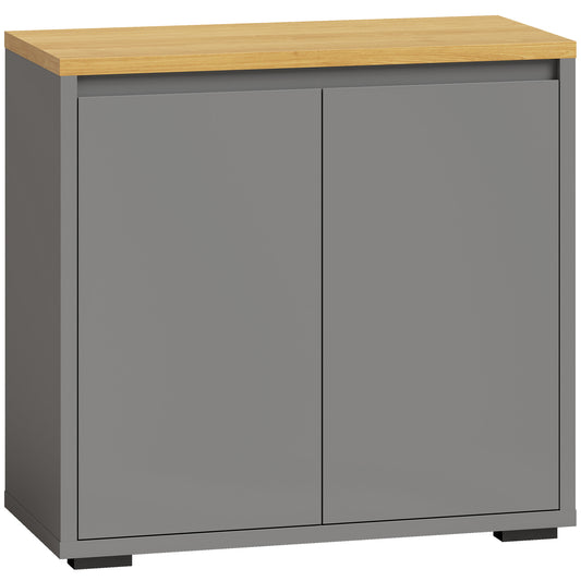 Kitchen Sideboard, Storage Cabinet with Double Doors and Adjustable Shelf for Living Room, Entryway